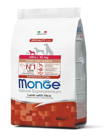 MONGE Mini Puppy Agneau avec riz et pommes de terre 800 g
