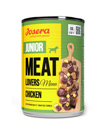 JOSERA Meat Lovers Junior Menu Poulet pour chiots 400g