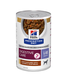 HILL'S Prescription Diet Canine i/d Low Fat Digestive Care Stew au poulet et aux légumes 354 g