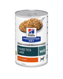 HILL'S Prescription Diet Canine w/d Diabetes Care avec du poulet 370 g