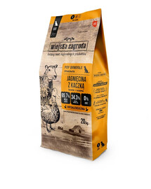 WIEJSKA ZAGRODA - Croquettes agneau et canard pour chiens - S 20 kg