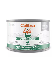 CALIBRA Cat Life Sterilised Duck - avec canard pour chats stérilisés - 200 g