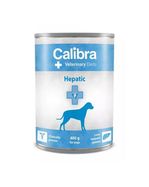 CALIBRA Veterinary Diet Dog Hepatic - pour le soutien de la fonction hépatique - 400 g