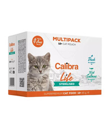CALIBRA Cat Life Pouches Sterilised Multipack in gravy -  pour chats stérilisés - 12x85 g