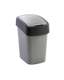 CURVER Poubelle "FLIP BIN" 25 l argenté/graphite