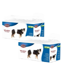 TRIXIE Couches pour chien mâle S–M 30–46 cm 2x12 pièces