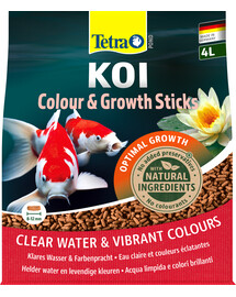 TETRA Pond KOI Colour&Growth Sticks - Sticks pour carpe koi plus grande ou pour l'hivernage - 4 L
