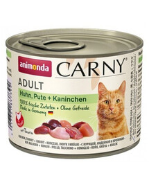 ANIMONDA Carny Adult poulet, dinde et lapin 200 g