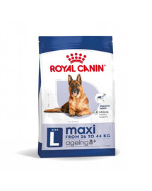 ROYAL CANIN Maxi ageing croquettes pour chiens adultes de plus de 8 ans, grandes races 8+15 kg