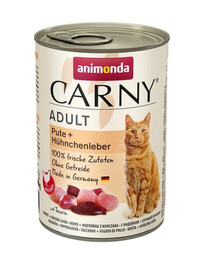 ANIMONDA Carny Adult Foie de dinde et de poulet 400g