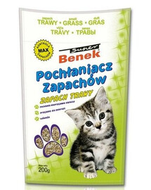 BENEK Désinfectant/absorbant d'odeurs au parfum d'herbe 200 g