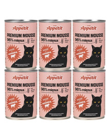 COMFY APPETIT PREMIUM Mousse de bœuf pour chats 6x400 g