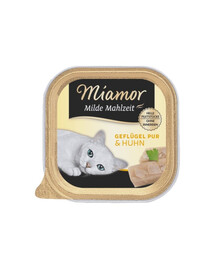 MIAMOR Milde Mahlzeit Poultry Pure&Chicken 24x100g volaille et poulet