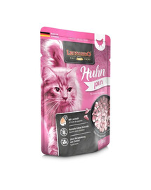 LEONARDO Finest Selection Pâtée en sachet pour chats au Poulet 85 g