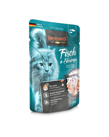 LEONARDO Finest Selection Poisson et crevettes 85 g Menu aux poissons