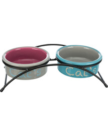 TRIXIE Set de gamelles antidérapant "Eat on Feet" 0.3 L