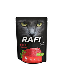 DOLINA NOTECI Rafi - pâtée pour chat au bœuf favorisant le maintien d'un poids corporel optimum - 300 g