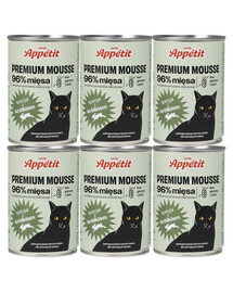 COMFY APPETIT PREMIUM Mousse au lapin pour chats 6x400 g