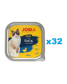 JOSERA JosiCat Pâté de canard pour chats 32x100g