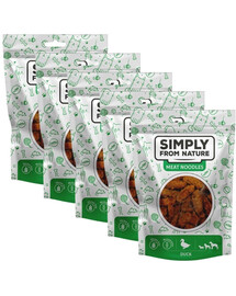 SIMPLY FROM NATURE Meat - Rouleaux de viande de canard pour chiens - 5x80 g