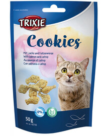 TRIXIE Cookies au saumon et catnip 50 g