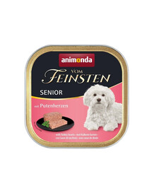 ANIMONDA vom Feinsten Senior - Cœur de dinde 150 g pour chiens de plus de 7 ans