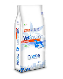 MONGE Vet Solution Dog Renal - Croquettes vétérinaires pour soutenir la fonction rénale - 12 kg
