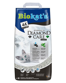 BIOKAT'S Diamond Care Classic 8 L - Litière pour chats agglomérante à base de bentonite