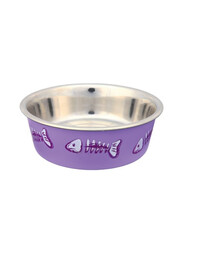 TRIXIE Bol en métal avec revêtement en plastique 0.3 l / 12 cm