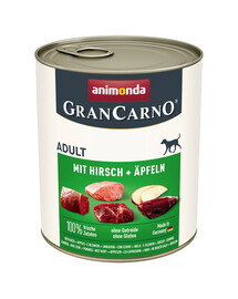 ANIMONDA GranCarno Adult Porc au chevreuil et aux pommes 800 g
