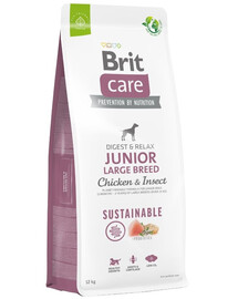 BRIT Care Sustainable Junior Large Breed Chicken & Insect - Poulet et insectes pour les jeunes chiens de grandes races - 12 kg