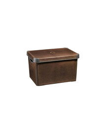 CURVER Deco Stockholm L Leather Boîte avec couvercle en cuir