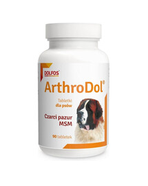 DOLFOS Dolvit ArthroDol - avec MSM pour les articulations du chien - 90 comprimés