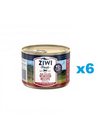 ZIWIPEAK Cat Pâtée pour chat à la vénaison 6x185g