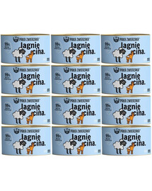 PAKA ZWIERZAKA Aliment humide avec agneau 12x200 g