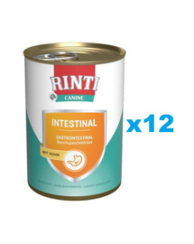 RINTI Canine Intestinal Chicken - Viande de poulet pour chien avec digestion insuffisante - 12 x 400 g
