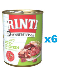 RINTI Kennerfleisch Wild boar - Sanglier - 6x800 g