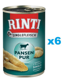 RINTI Singlefleisch Rumen Pure - Rumen monoprotéinée - 6x800 g