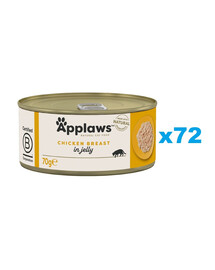 APPLAWS Cat Tin - Blanc de poulet en gelée - 72x70g