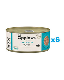 APPLAWS Cat Tin - Filet de thon en gelée - 6x70g