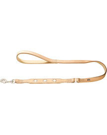 HUNTER Swiss Laisse en cuir 1,8cm/1m beige