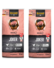 BELCANDO Baseline Joker Mini Adult Aliment sec riche en volaille pour chiens 2x12,5 kg