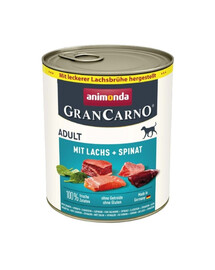 ANIMONDA GranCarno Adult saumon et épinards 800g