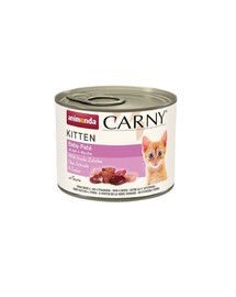 ANIMONDA Carny Kitten Baby Paté Boeuf & Poulet 200 g pâtée pour chatons