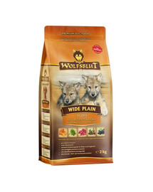 WOLFSBLUT Wide Plain Puppy nourriture sèche pour chiots avec de la viande de cheval et des patates douces 12,5 kg