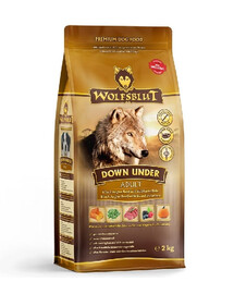 WOLFSBLUT Down Under Adult nourriture sèche pour chiens avec du bœuf et des légumes 12,5 kg