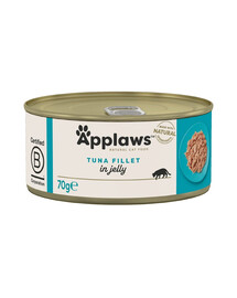 APPLAWS Cat Tin - Nourriture humide Filet de thon en gelée - 70g