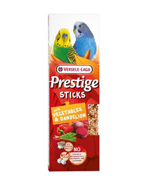 VERSELE-LAGA Prestige Sticks 2 flacons de légumes et de pissenlits pour petits perroquets 60g