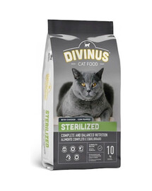 DIVINUS Cat Sterilized pour les chats stérilisés 10 kg