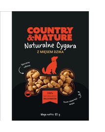 COUNTRY&NATURE Cigares à la viande de sanglier pour chien 20 x 85 g